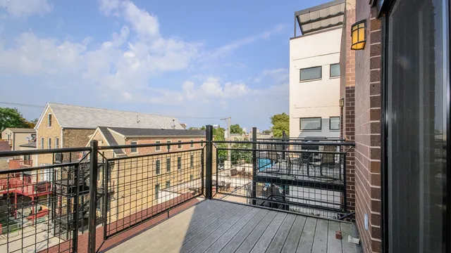 a view of balcony with city view