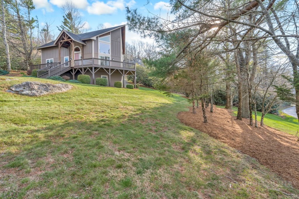126 Knob Road Blowing Rock, NC 28605 - Photo 50 of 50 a view of a house with a yard