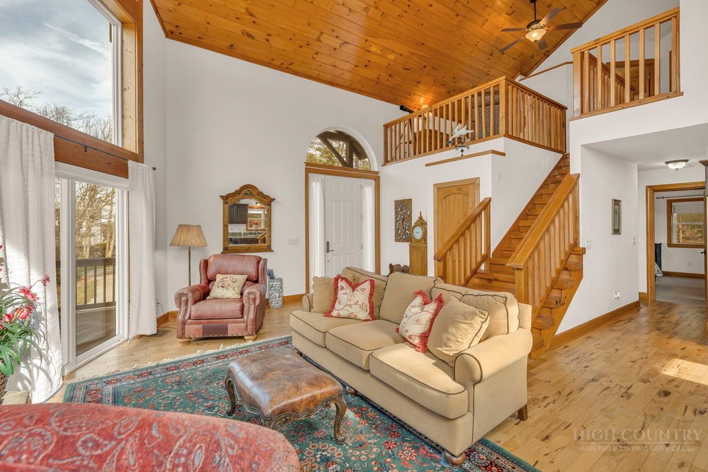 126 Knob Road Blowing Rock, NC 28605 - Photo 10 of 50 a view of living room filled with furniture