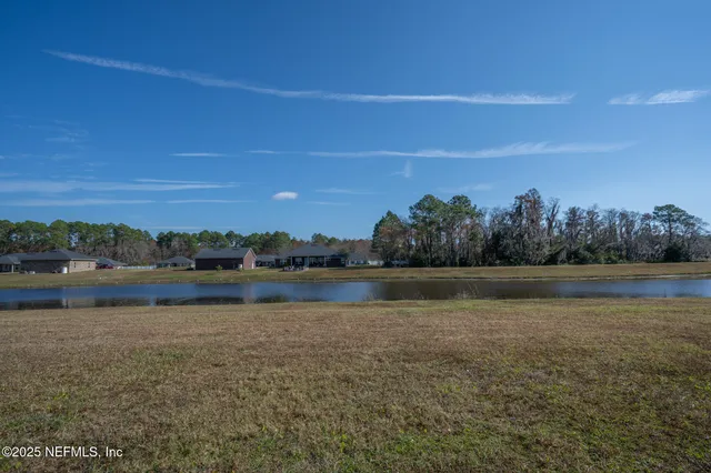 a view of lake with city view