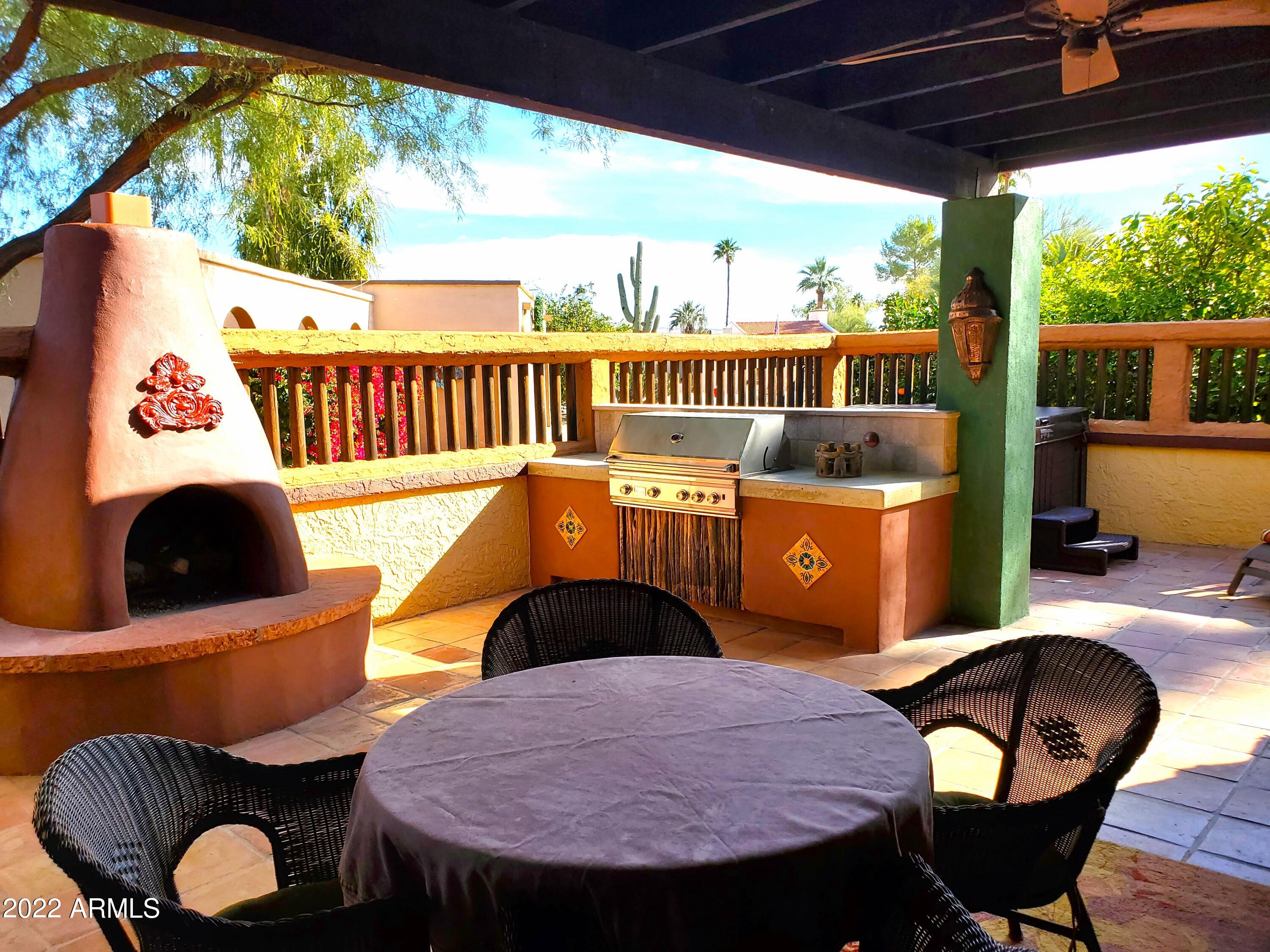26223 North Bravo Lane Rio Verde, AZ 85263 - Photo 4 of 9 Fireplace & Hot Tub