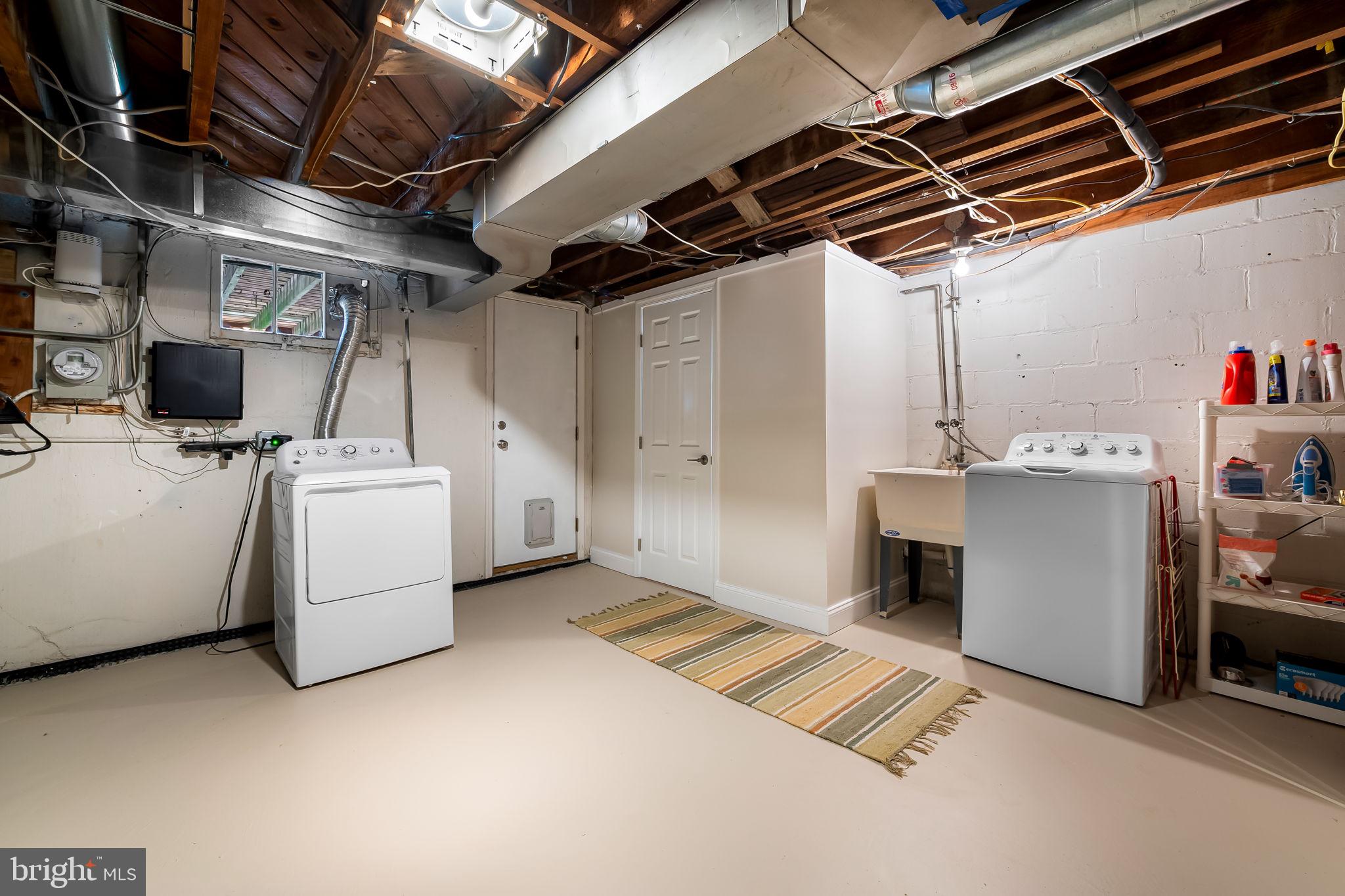 112 Regester Avenue Baltimore, MD 21212 - Photo 33 of 36 a utility room with dryer and washer