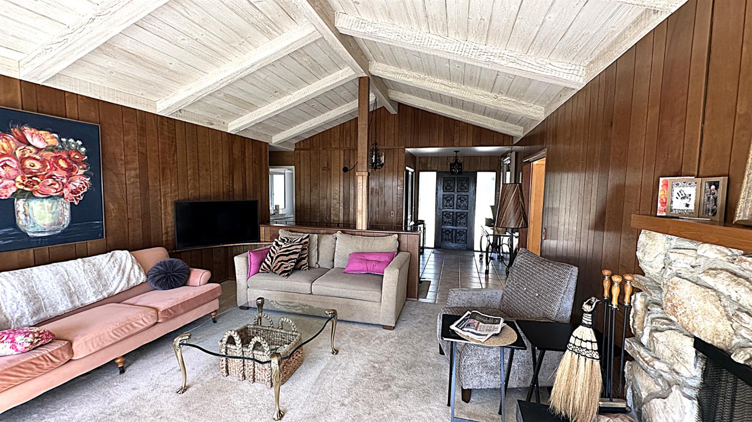 3076 Strawberry Hill Road Pebble Beach, CA 93953 - Photo 4 of 15 a living room with furniture and wooden floor