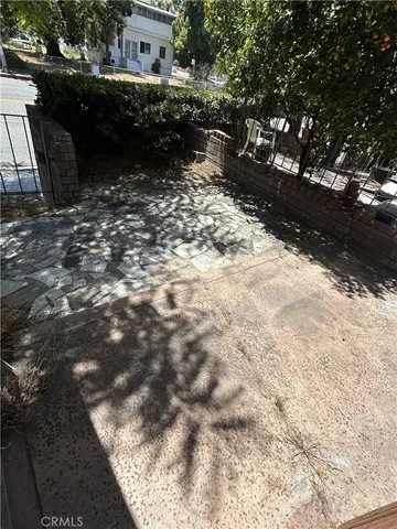 a view of outdoor space with garden