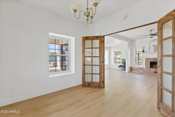 wooden floor in an empty room