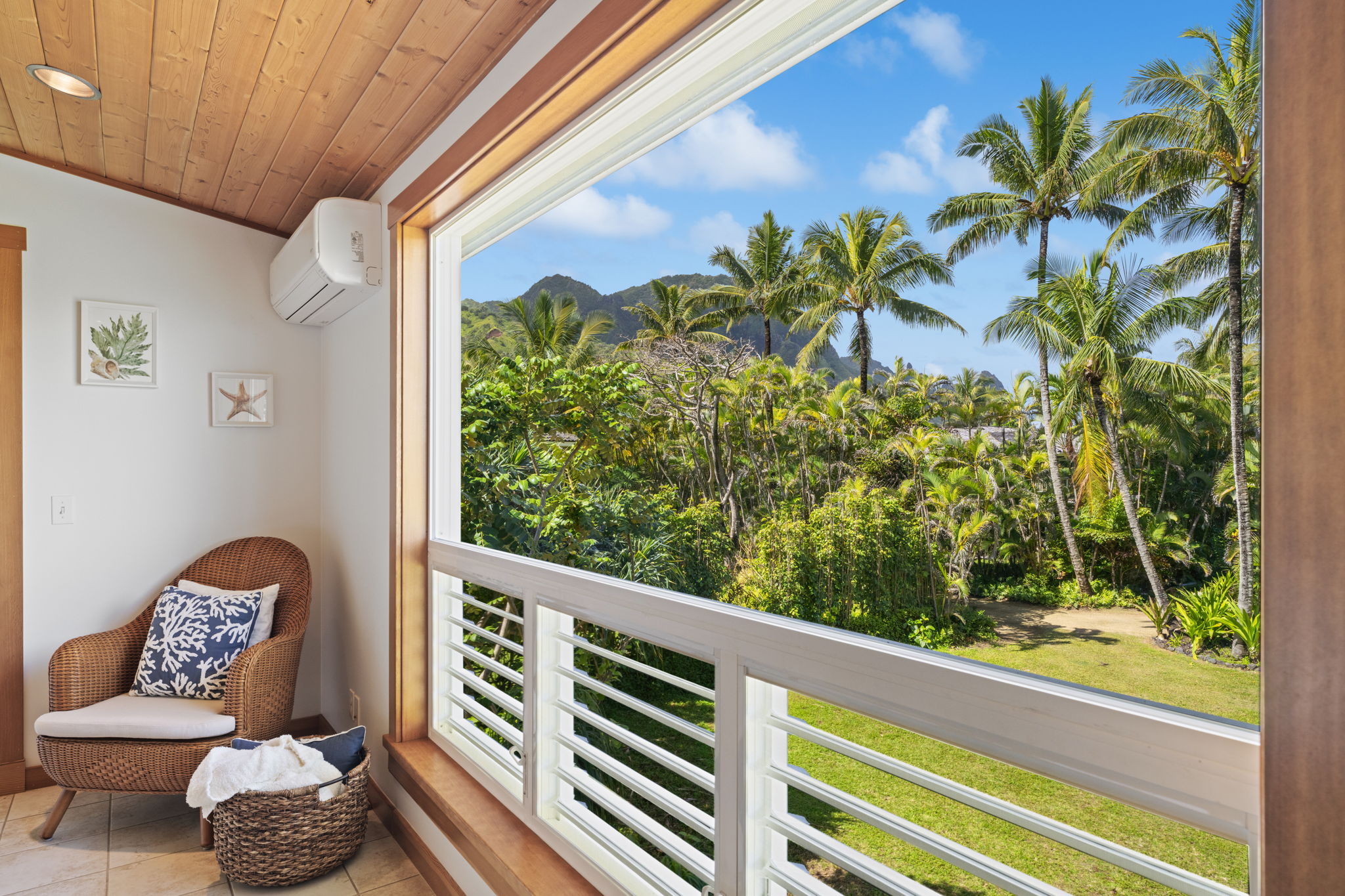7312 Alealea Road Hanalei, HI 96714 - Photo 16 of 30 a view of a porch with furniture and a potted plant