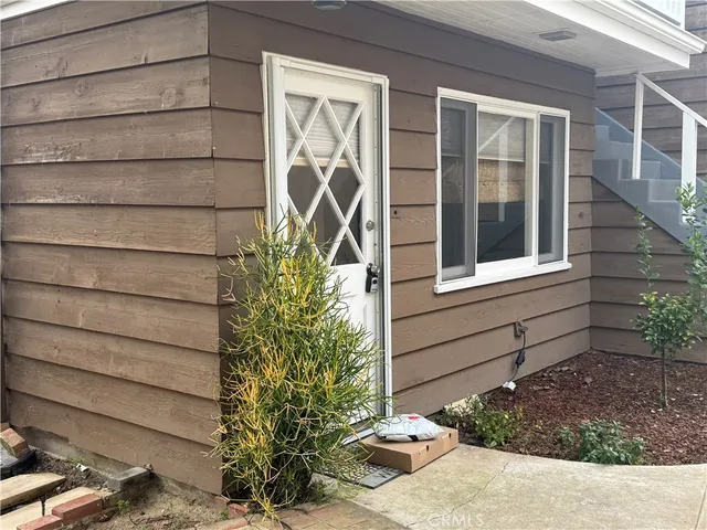 a view of a house with a window