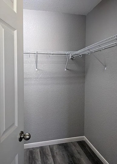 7703 Redstone Manor Converse, TX 78109 - Photo 14 of 28 Walk in closet with dark wood-type flooring