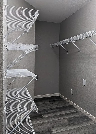 7703 Redstone Manor Converse, TX 78109 - Photo 15 of 28 Walk in closet featuring dark wood finished floors