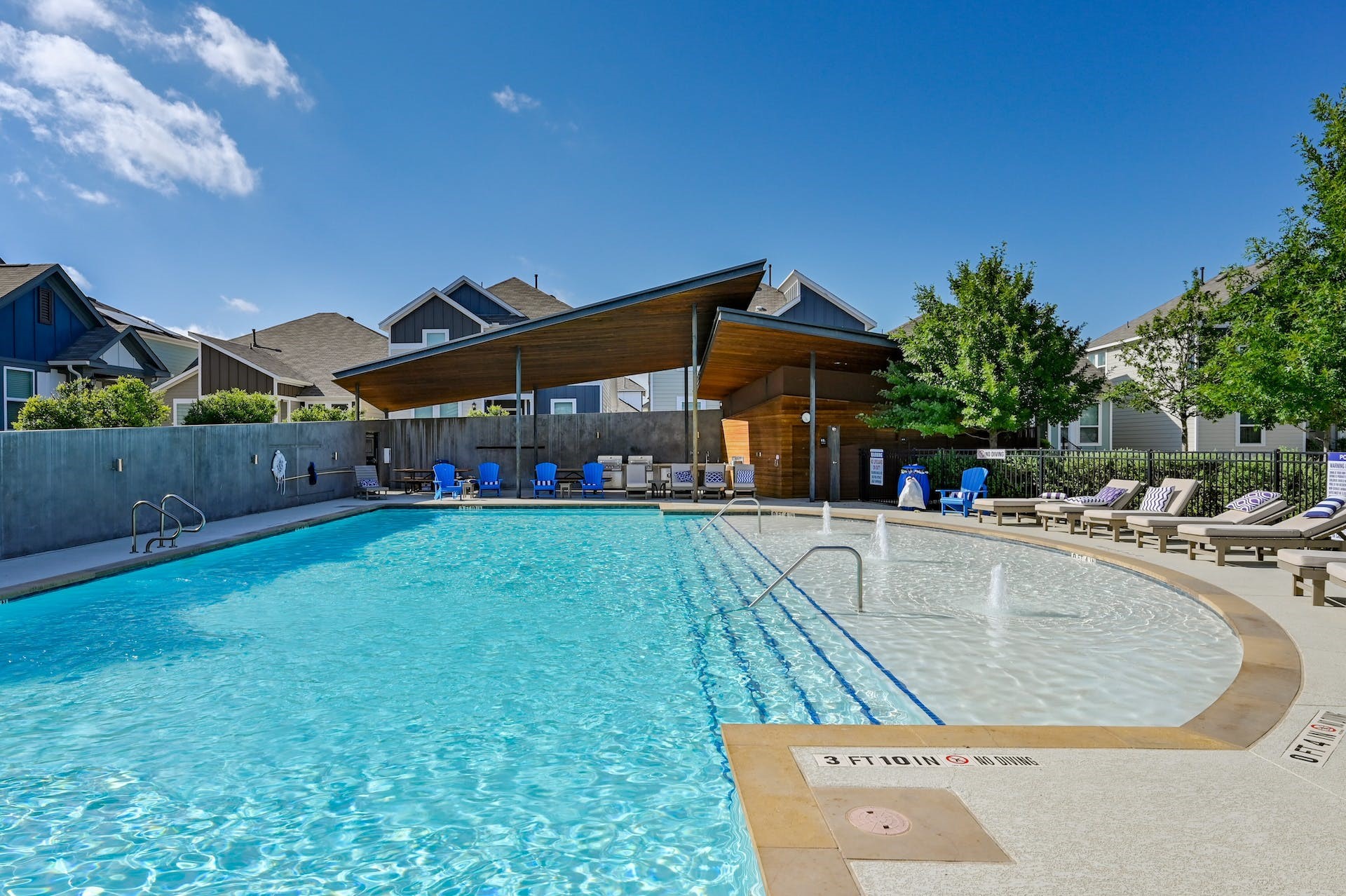 5107 Lemon Tree Path, Unit 127 Austin, TX 78723 - Photo 36 of 40 a view of a house with swimming pool and sitting area