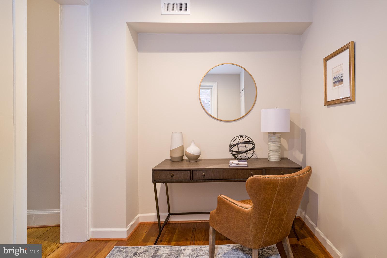 1833 12th Street Northwest Washington, DC 20009 - Photo 21 of 30 a view of a workspace room with furniture