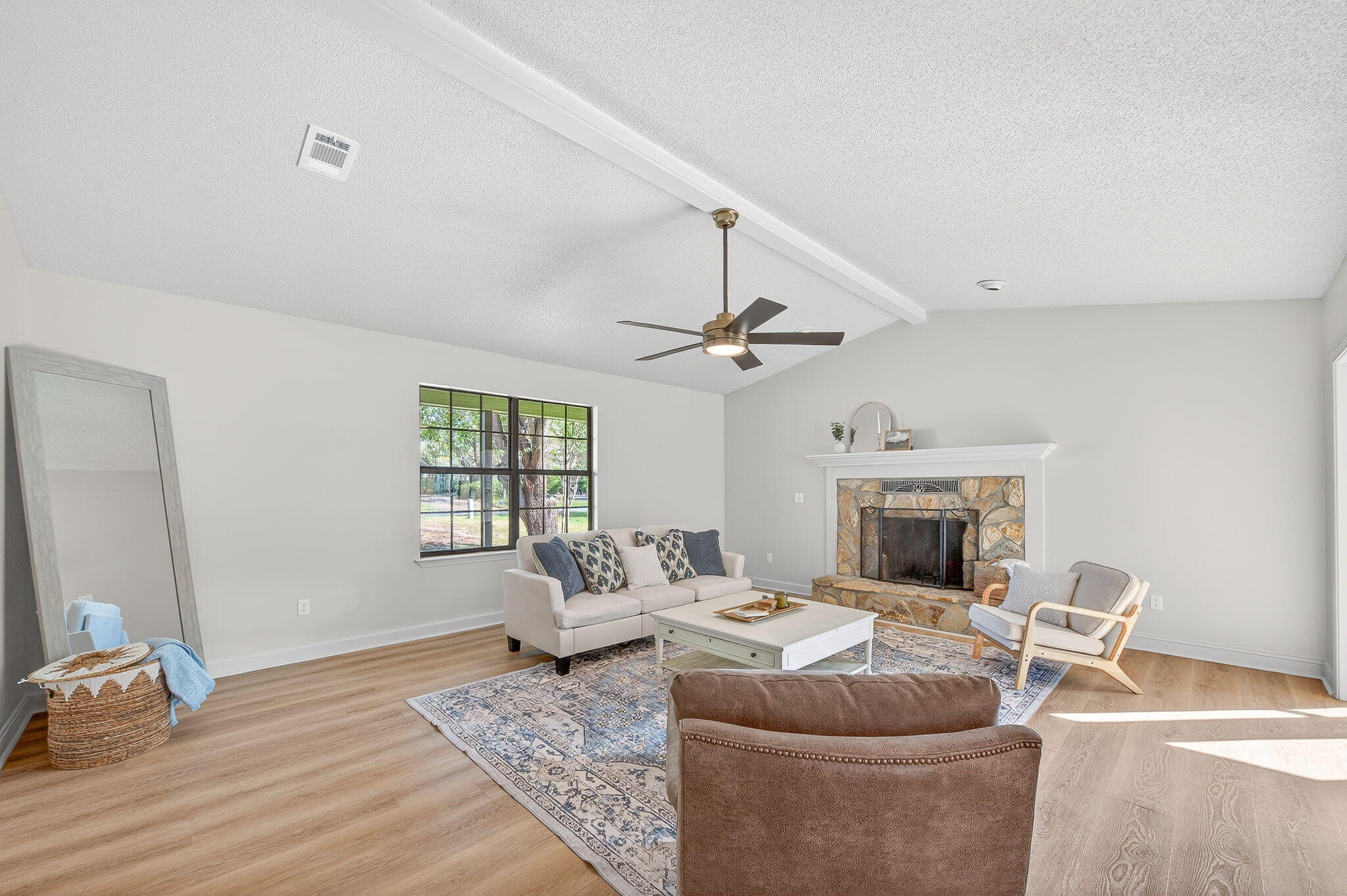 932 Ridgewood Way Niceville, FL 32578 - Photo 15 of 47 a living room with furniture and a fireplace