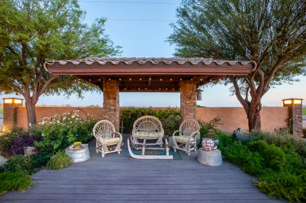 a view of a street with houses on both side