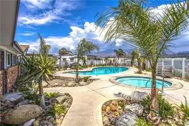 an aerial view of a yard