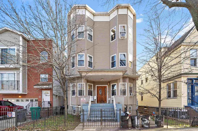 a front view of a building