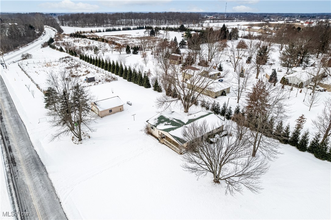 4254 Beat Road Litchfield, OH 44253 - Photo 5 of 27 snowy aerial. That's a DEEP Lot.