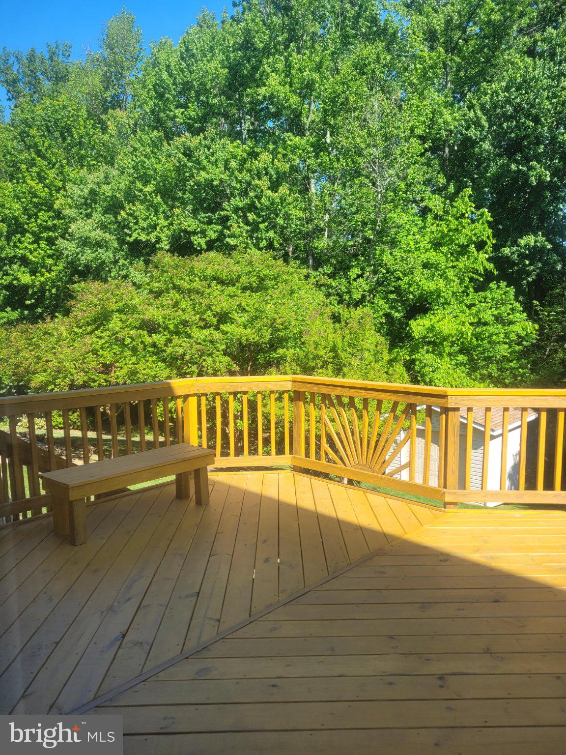 1202 Strausberg Street Accokeek, MD 20607 - Photo 15 of 43 Serene deck with lush green backdrop.