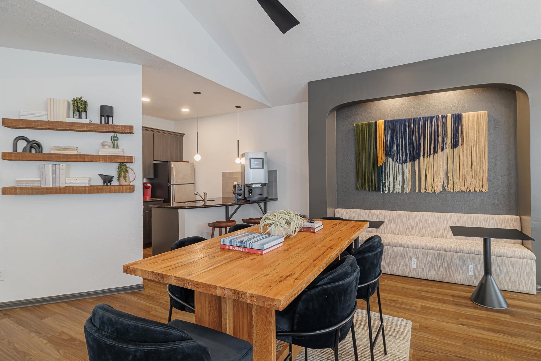 8300 El Mundo Street, Unit 192 Houston, TX 77054 - Photo 10 of 27 a view of a dining room with furniture and wooden floor