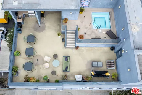 a front view of a building with balcony