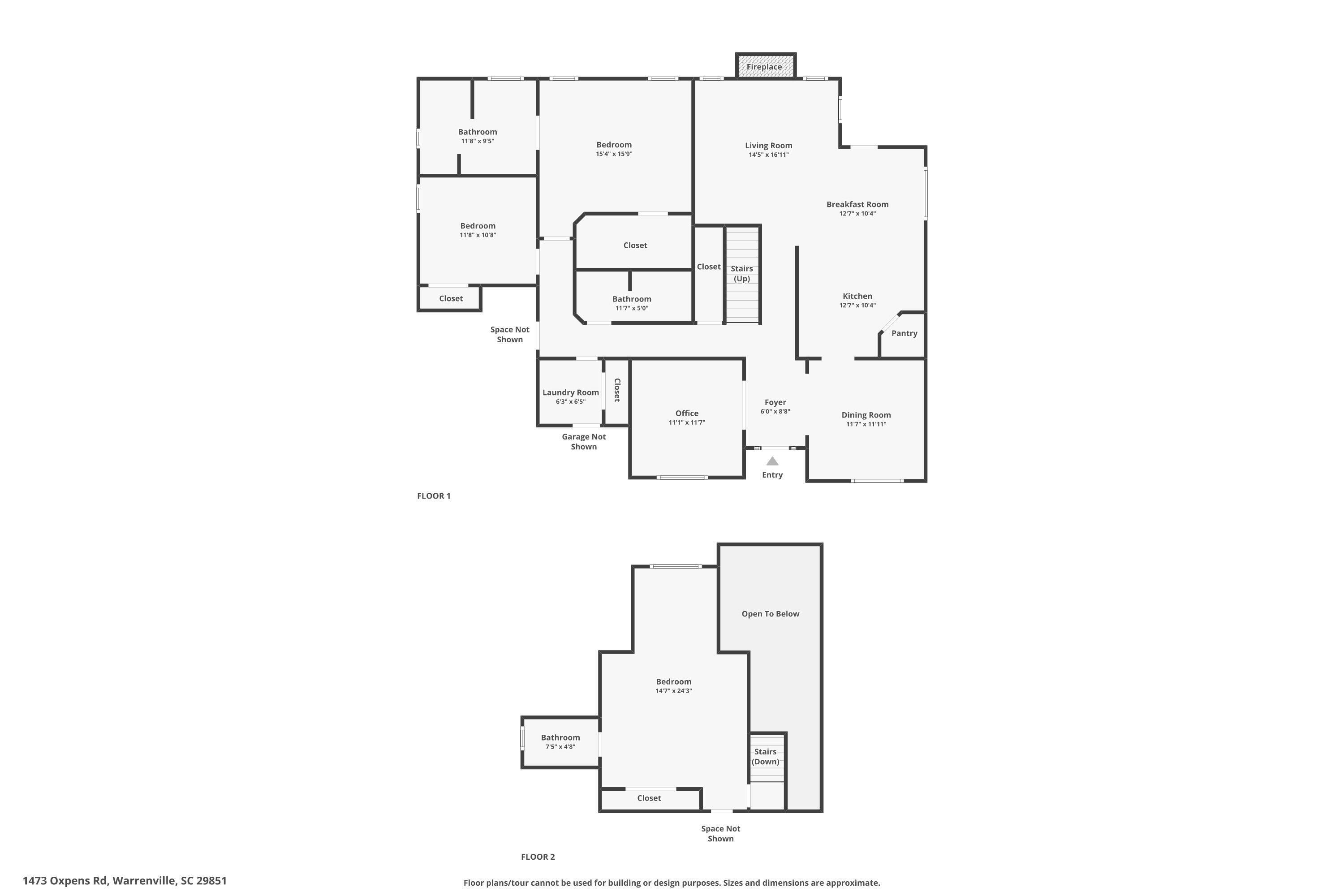 1473 Oxpens Road Warrenville, SC 29851 - Photo 25 of 25 Floor Plan!