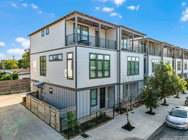 a front view of a house with balcony