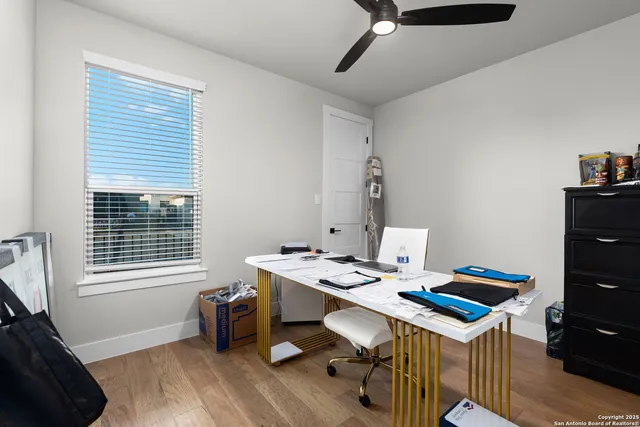 a view of a city with tall buildings