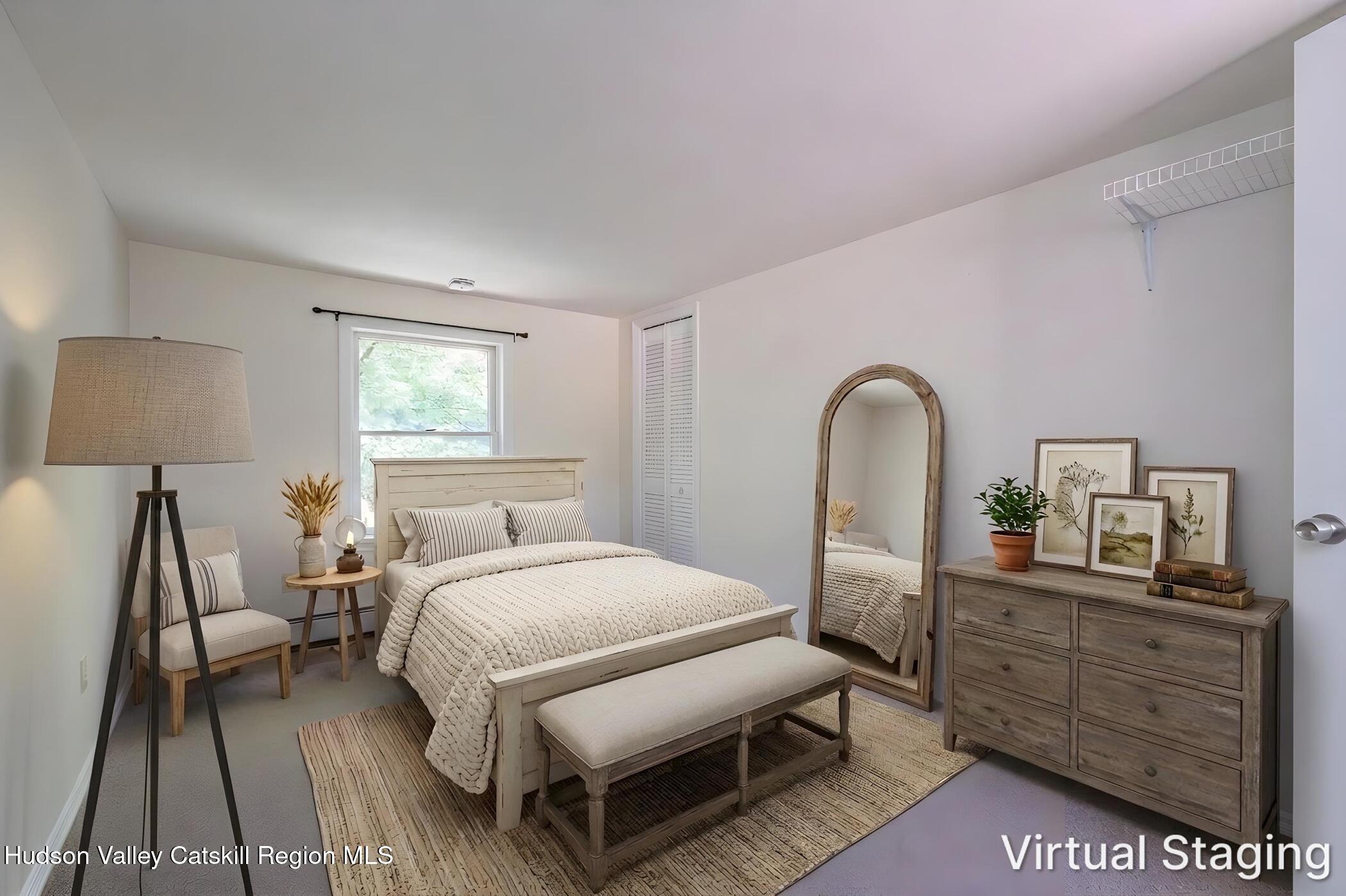 4533 Atwood Road Stone Ridge, NY 12484 - Photo 40 of 63 a bedroom with a bed and a dresser