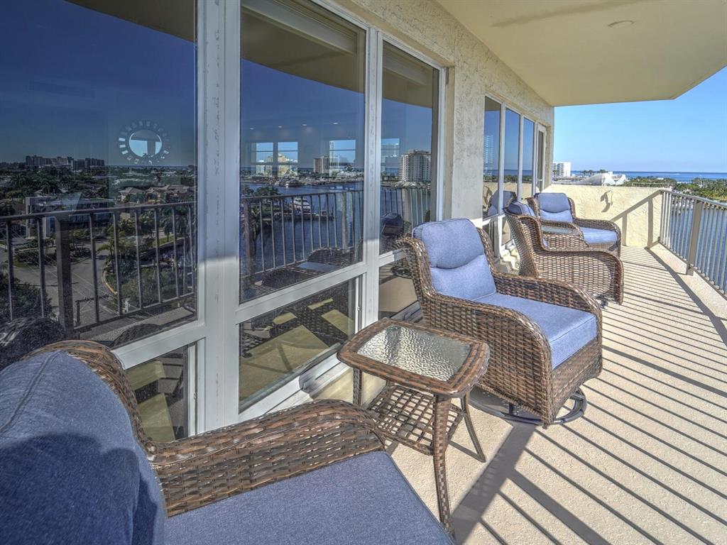 2500 East Las Olas Boulevard, Unit 901 Fort Lauderdale, FL 33301 - Photo 37 of 44 a view of a chairs and table in the balcony