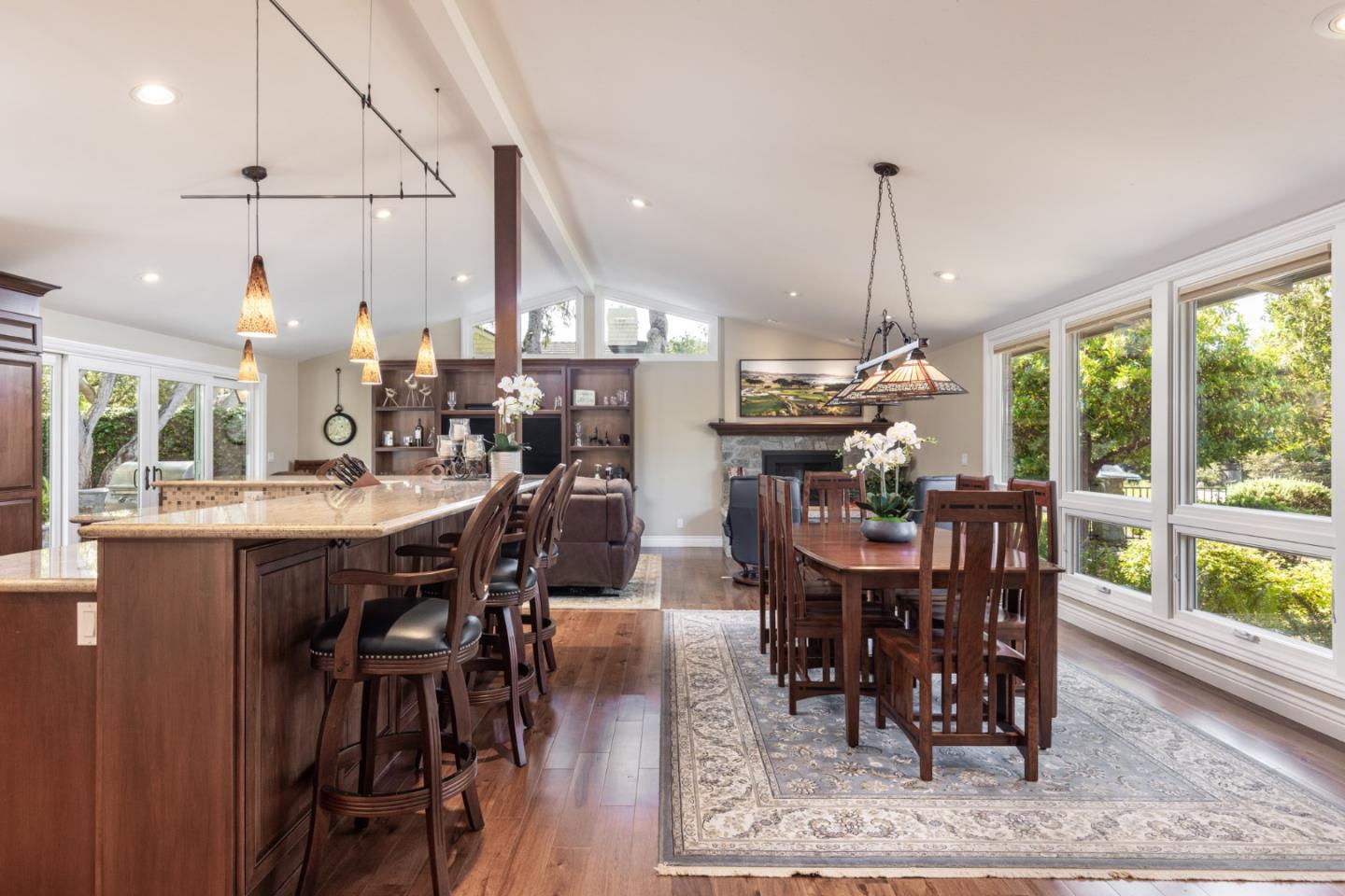 3125 Bird Rock Road Pebble Beach, CA 93953 - Photo 7 of 35 a dining area with furniture window and outdoor view