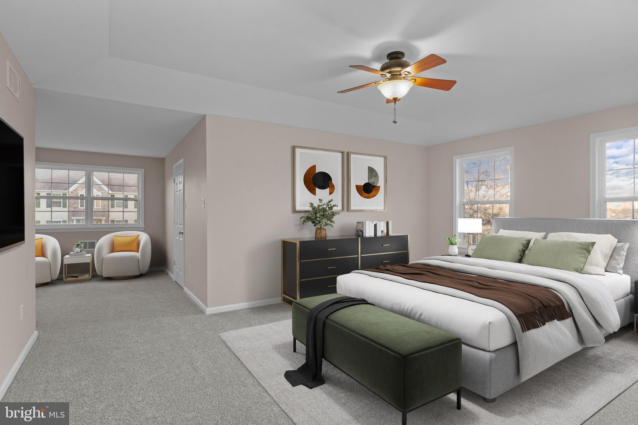 419 Townsend Drive Perkasie, PA 18944 - Photo 18 of 37 a bedroom with a bed couch and window