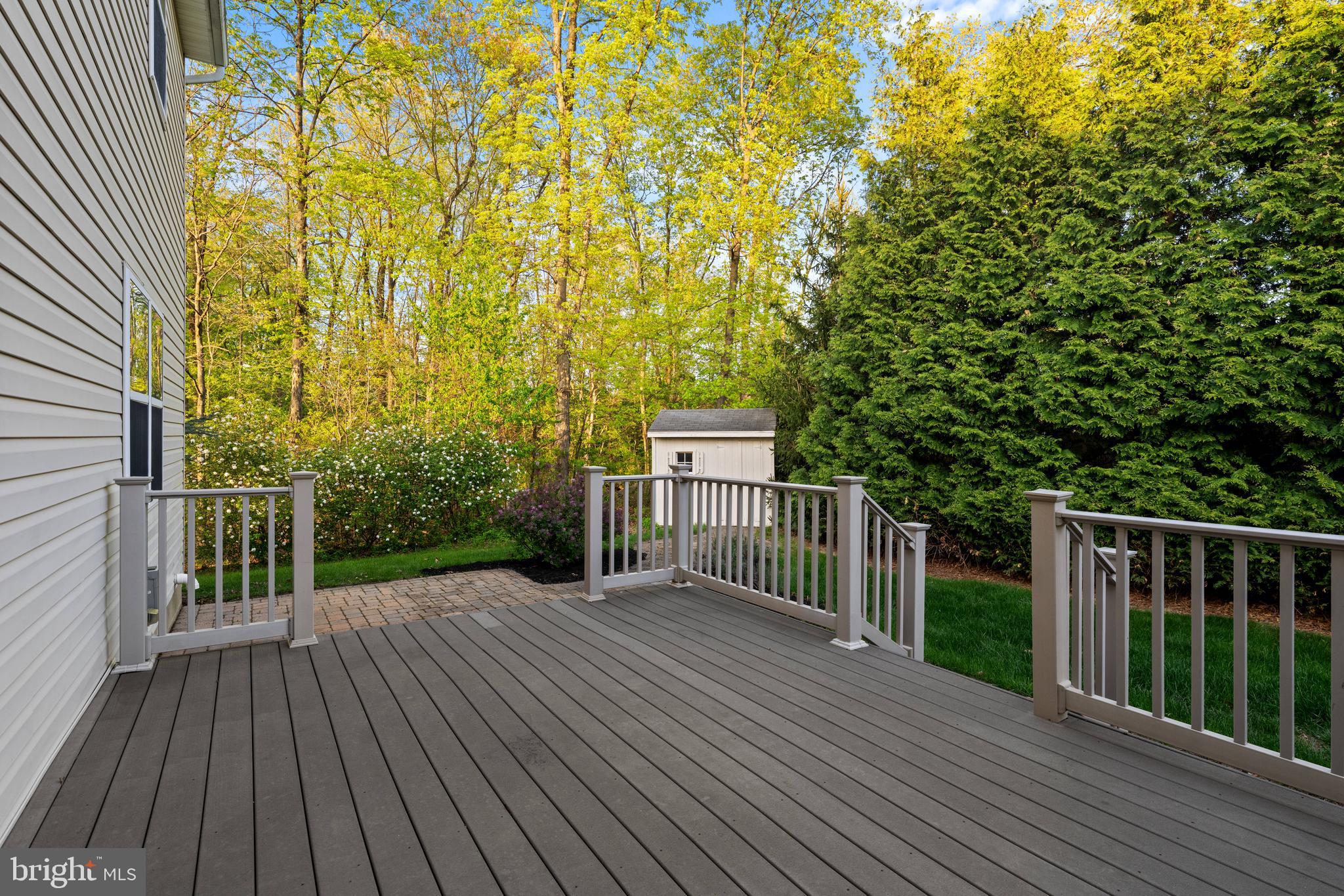 419 Townsend Drive Perkasie, PA 18944 - Photo 2 of 37 a view of backyard with a wooden deck