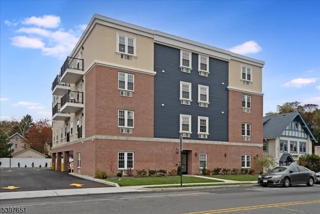 a front view of a building