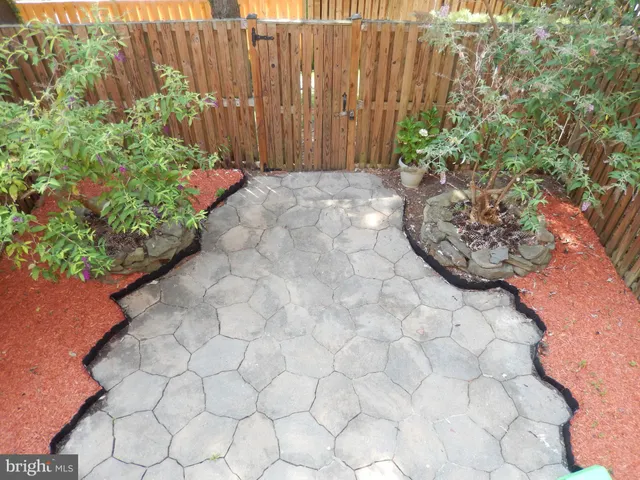 a view of wooden fence