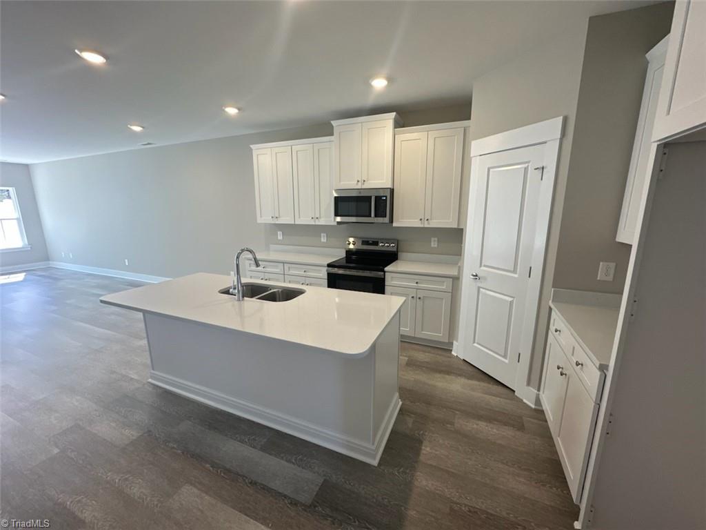 7329 Dew Sharpe Road Gibsonville, NC 27249 - Photo 5 of 15 new white cabinets with white quartz counters