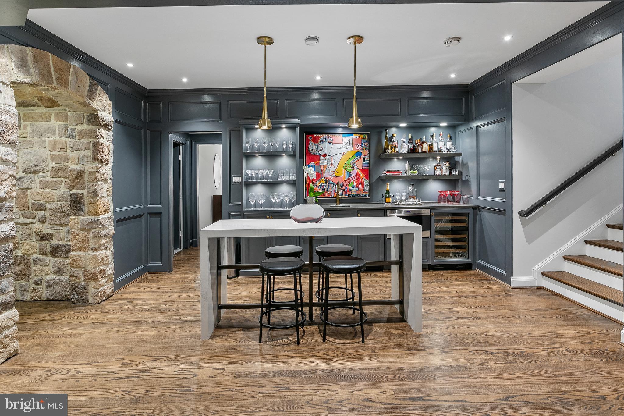 5025 Linnean Avenue Northwest Washington, DC 20008 - Photo 32 of 42 Lower Level Bar/Wine Tasting