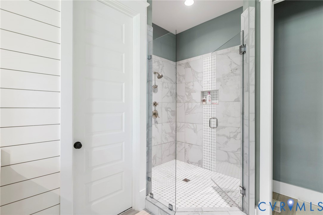 1925 Muswell Court Midlothian, VA 23112 - Photo 27 of 64 Walk-in shower featuring a frameless glass enclosu