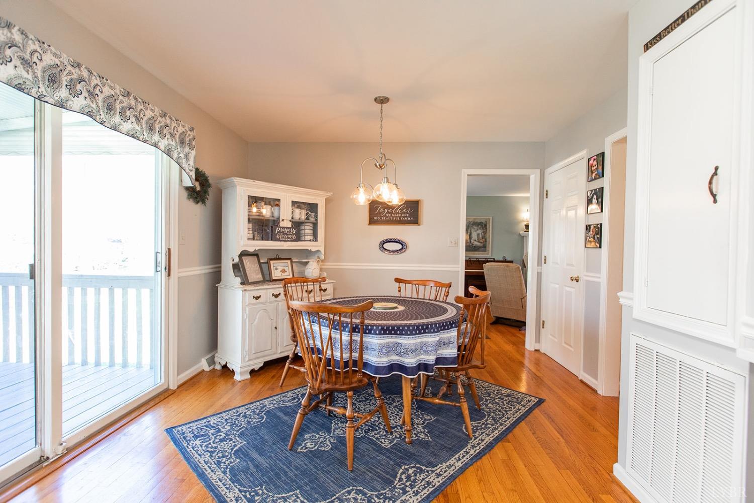 115 Hunters Creek Road Forest, VA 24551 - Photo 14 of 43 a view of a dining room with furniture window and wooden floor