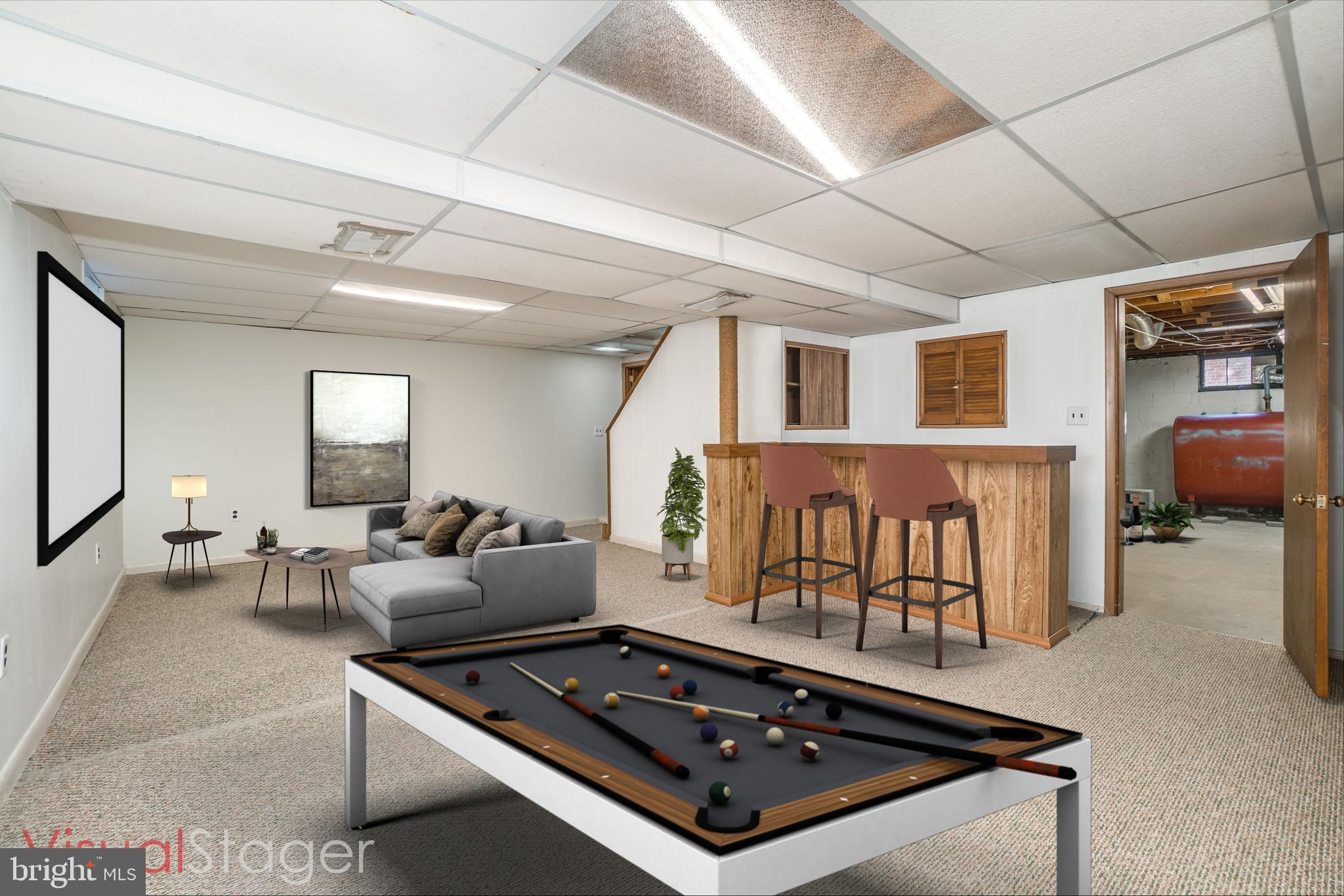 4 Edgeclift Road Towson, MD 21286 - Photo 20 of 31 Lower Level Rec Room