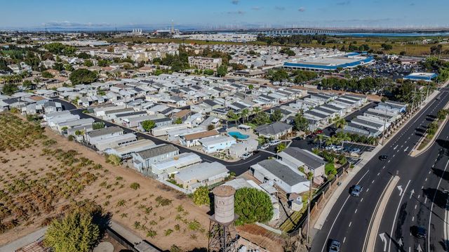 an aerial view of a city