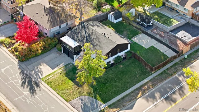 a view of yard from deck