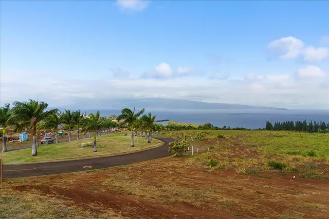 a view of lake and mountain