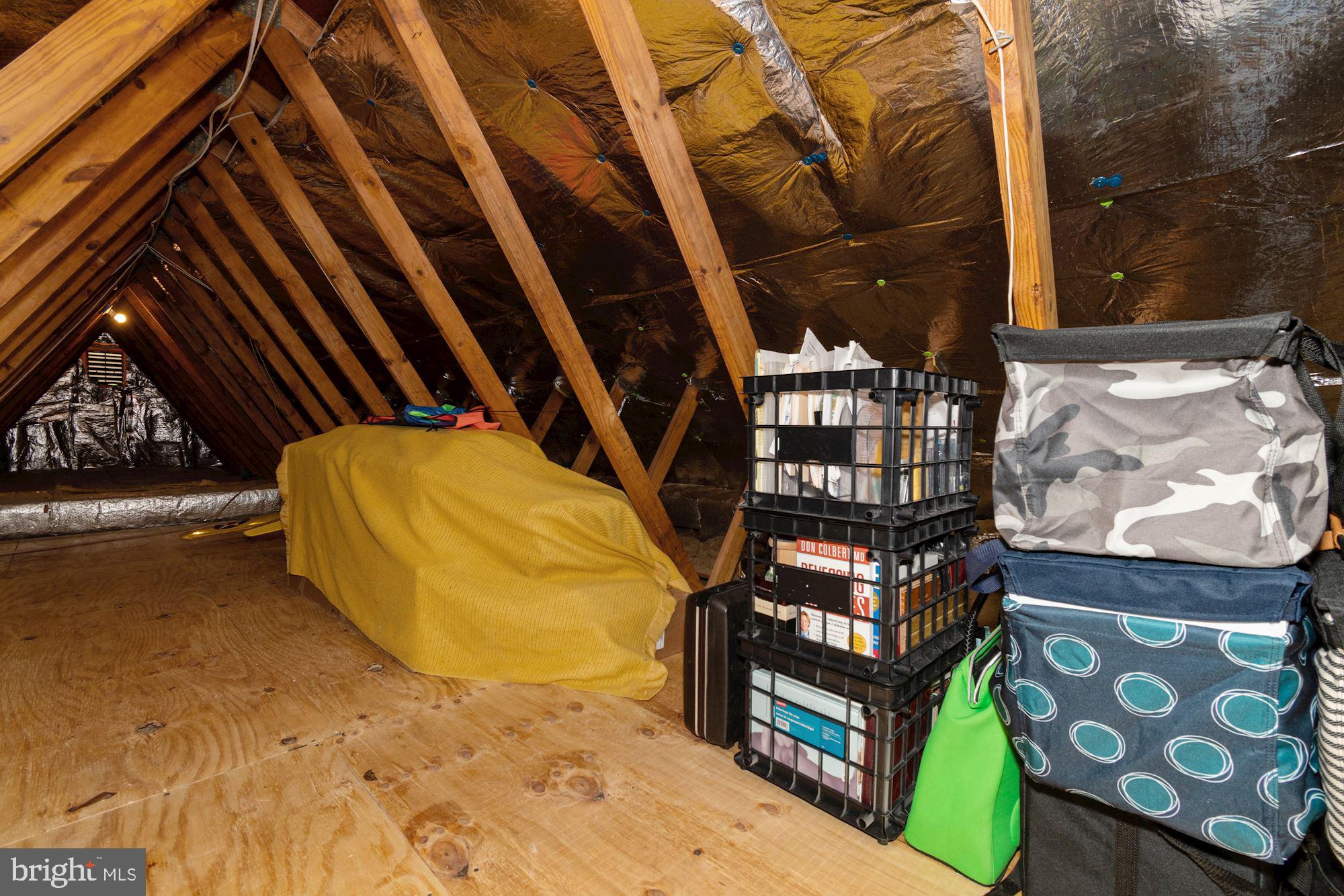 8320 Riverside Road Alexandria, VA 22308 - Photo 40 of 43 Pull down stairs leads to fully insulated attic