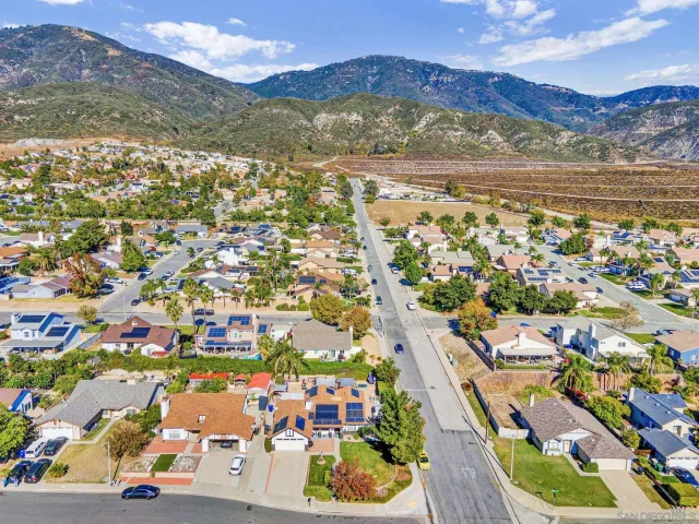 an aerial view of a city