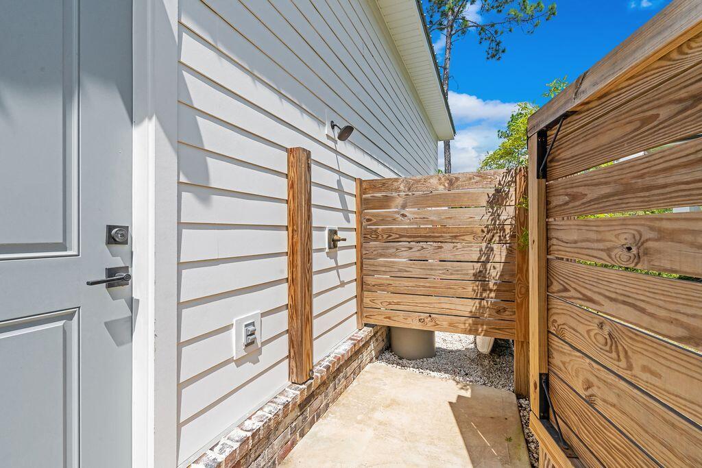 51 Seclusion Way Santa Rosa Beach, FL 32459 - Photo 28 of 30 gated outdoor shower