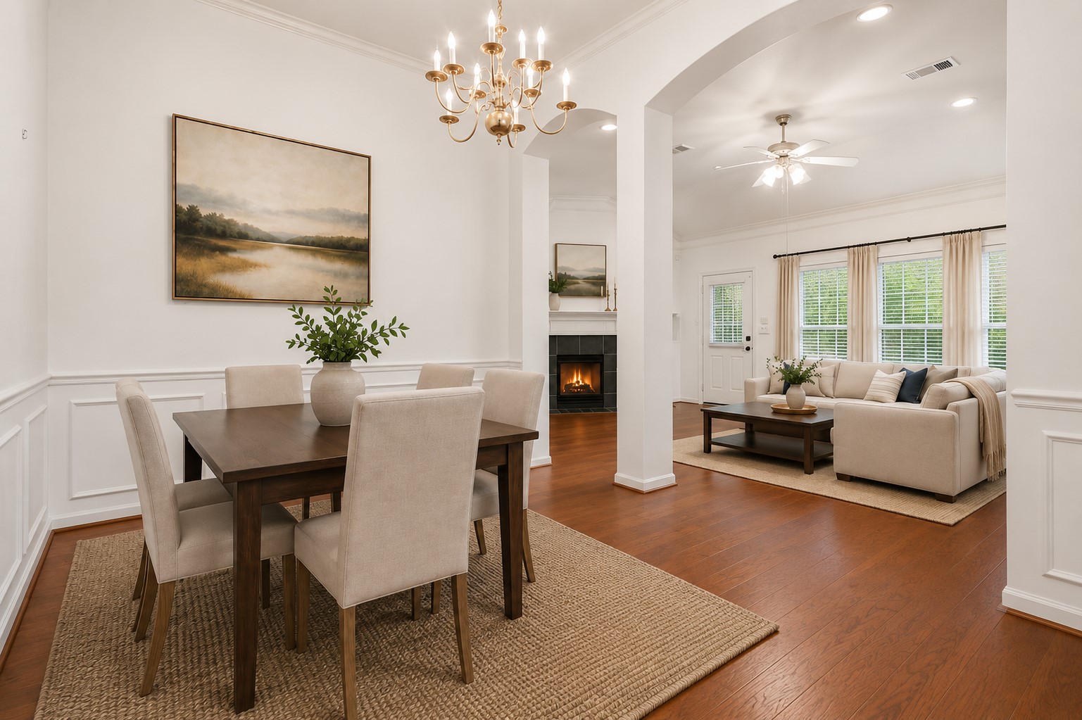 5815 Pheasant Ridge Lane Houston, TX 77041 - Photo 18 of 43 Simply stunning! This elegant space showcases beautiful architectural details, abundant natural light, and timeless style. Photo is virtually staged