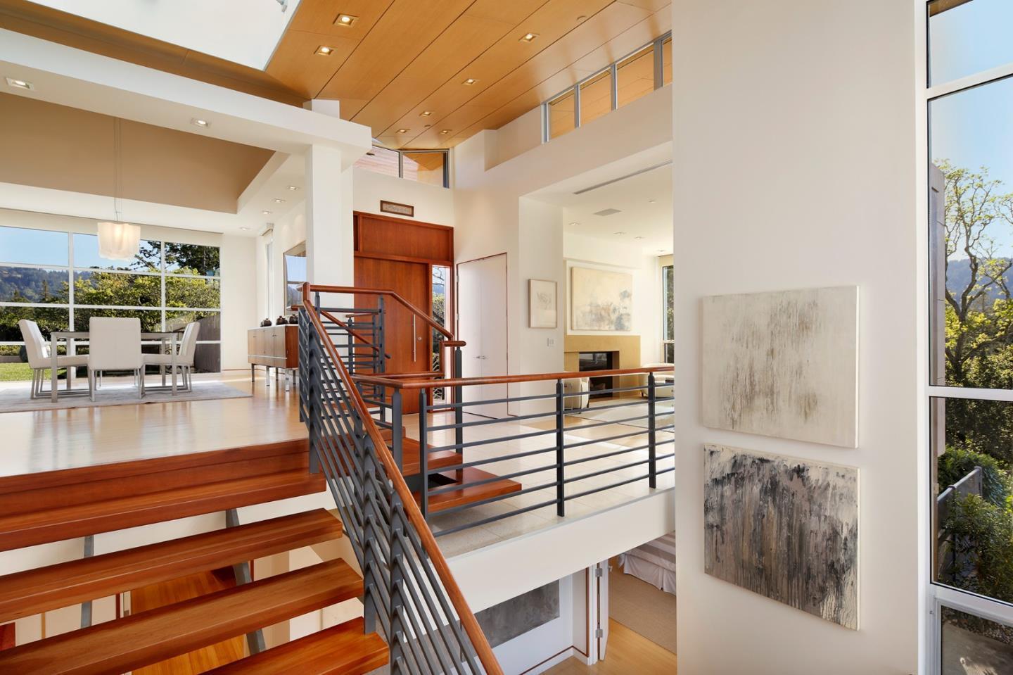 1 Grove Court Portola Valley, CA 94028 - Photo 10 of 43 a view of living room kitchen and a wooden floor