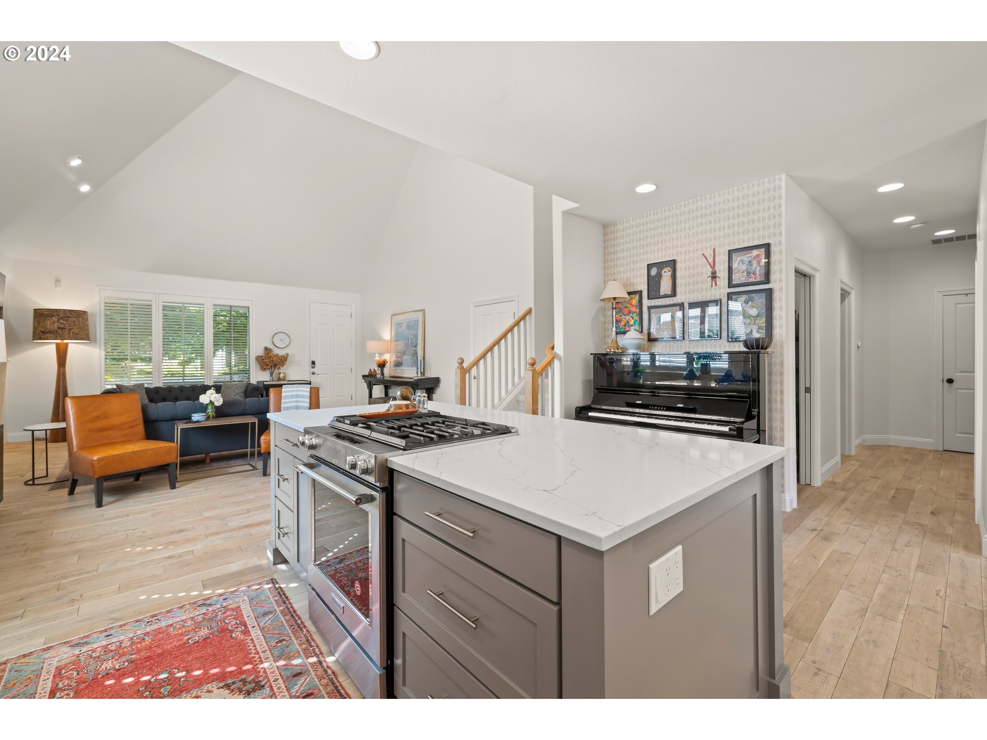 2534 Northwest Rhodes Lane Portland, OR 97229 - Photo 13 of 41 a kitchen that has a sink and a stove