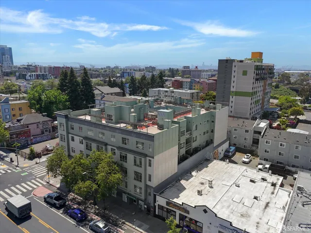 an aerial view of multiple house
