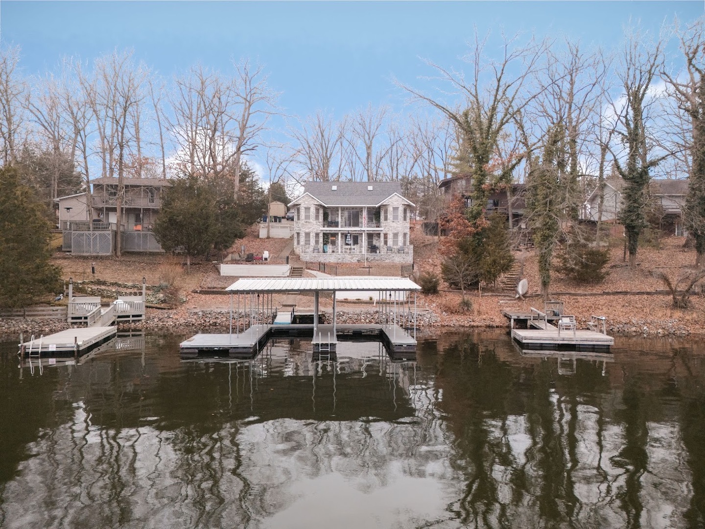 175 Oak Circle Goreville, IL 62939 - Photo 4 of 60 a view of swimming pool with outdoor seating and lake view