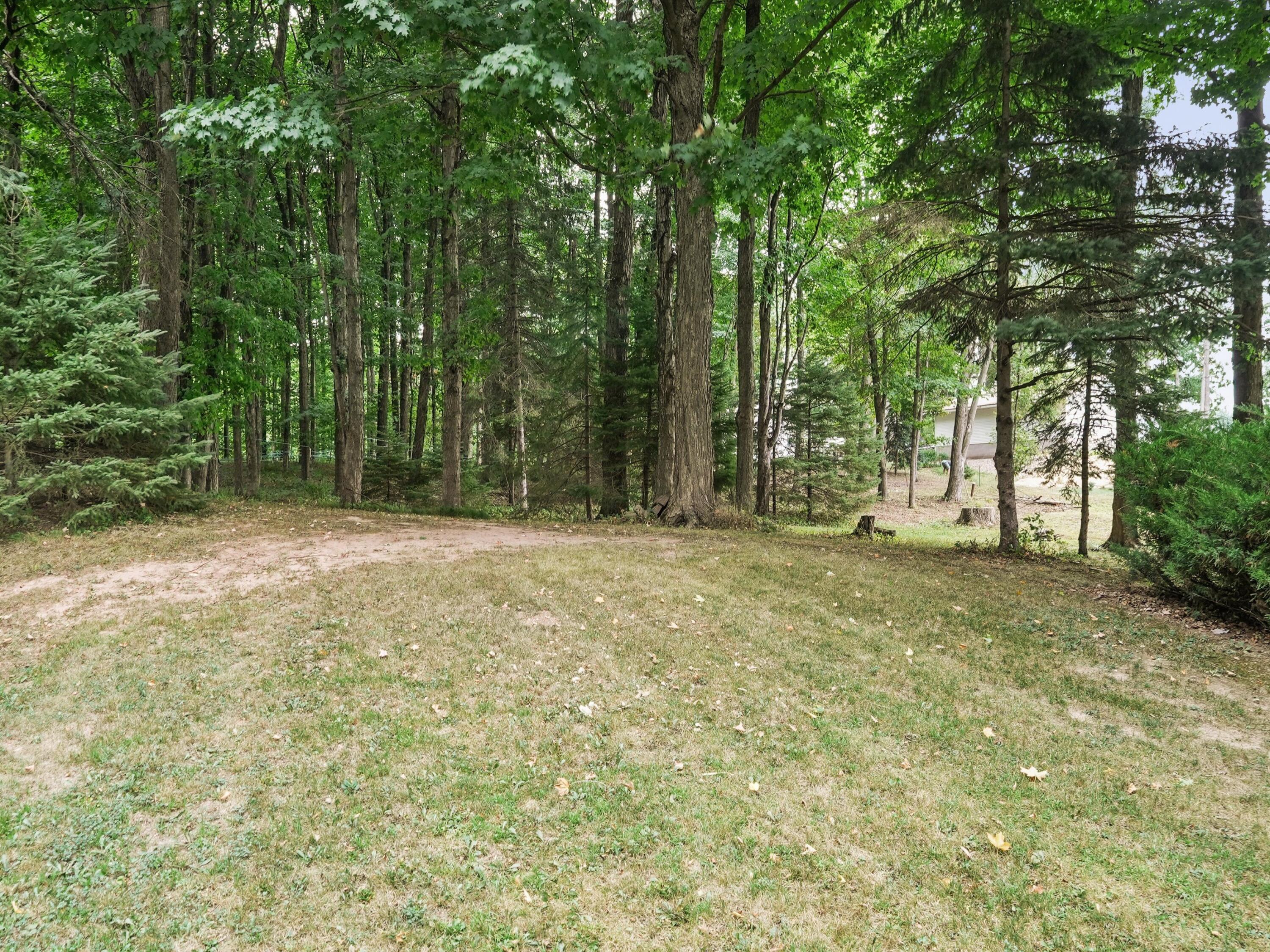 217 East Samz Road Mishicot, WI 54228 - Photo 15 of 43 15-Backyard view wooded area